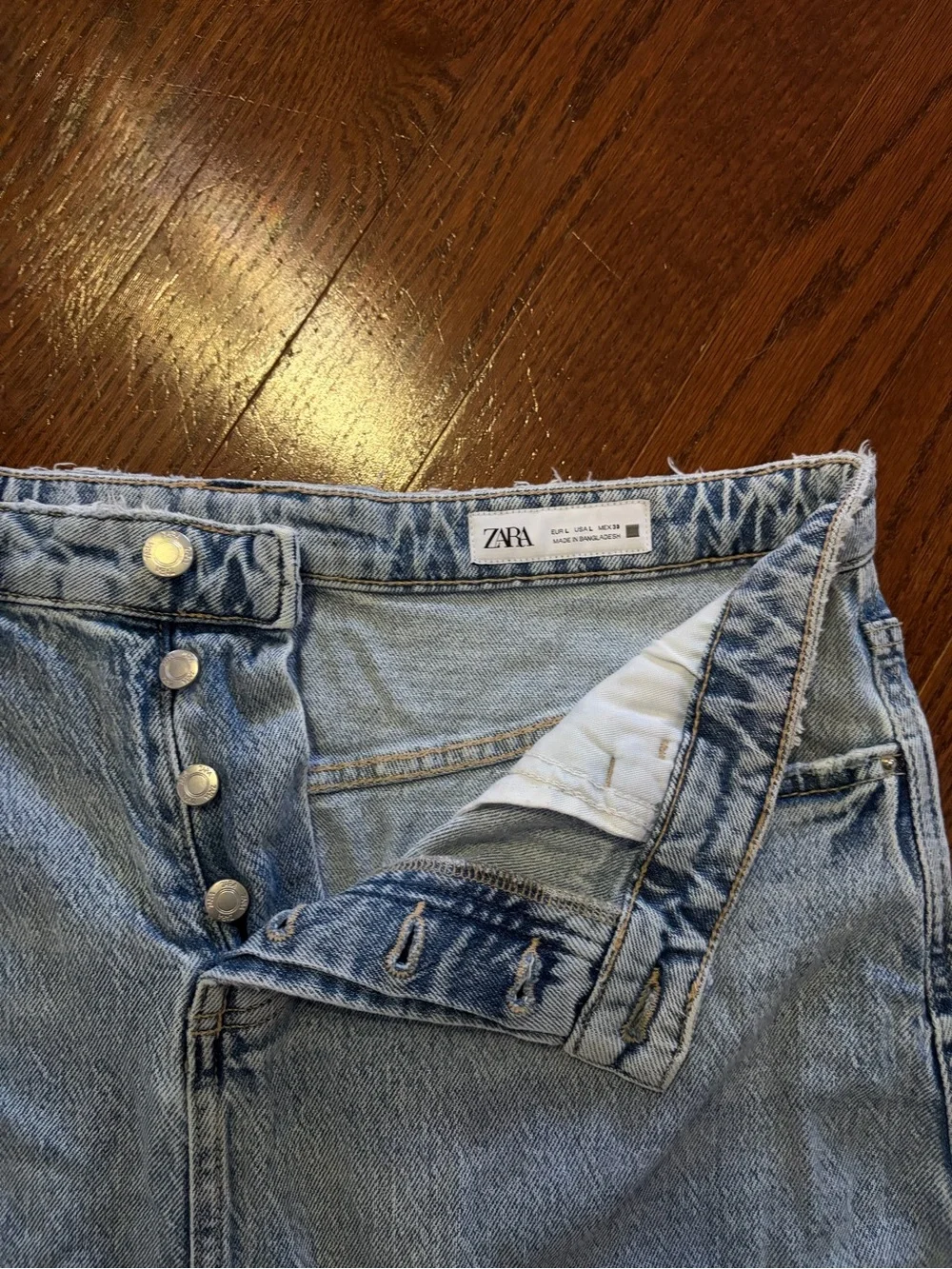 Zara Light Blue Denim Maxi Skirt - Picture 2 of 6